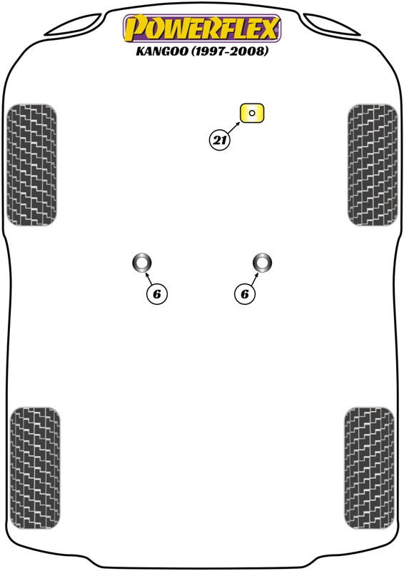 Renault Front Upper Right Engine Mount Insert