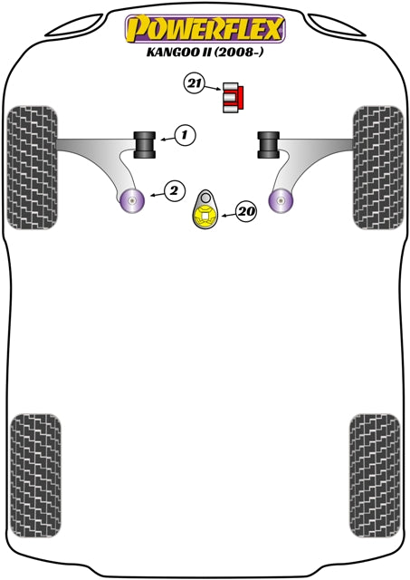 Renault Upper Right Engine Mounting Bush