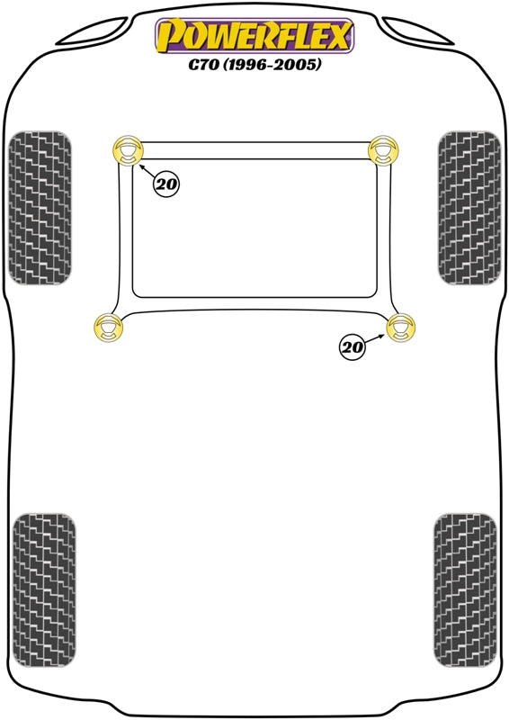 Volvo Front Subframe Mount Insert