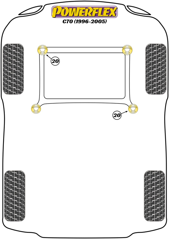 Volvo Upper Engine Mount Large Round Bush
