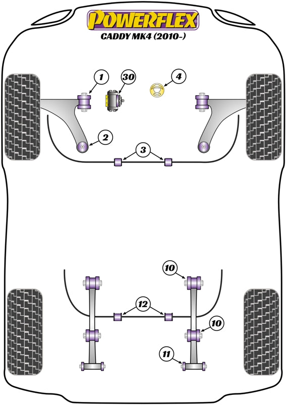 Lower Engine Mount Insert (Large) Std Diesel