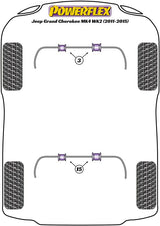 Jeep Grand Cherokee Mk4 WK2 (2011-2015) Rear Anti Roll Bar Bush 25mm