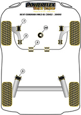 Front Wishbone Rear Bush Caster Offset