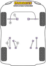 Starlet KP60 Series (1978 - 1984) Rear Upper Control Arm Bush suits Toyota