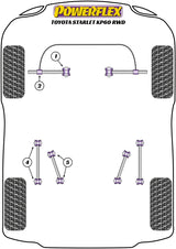 Starlet KP60 Series (1978 - 1984) Front Control Arm Inner Bush suits Toyota