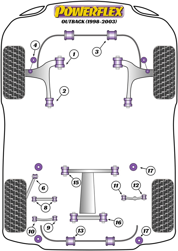 Subaru Front Anti Roll Bar Bush 22mm