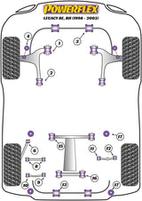 Subaru Rear Anti Roll Bar To Chassis Bush 17mm
