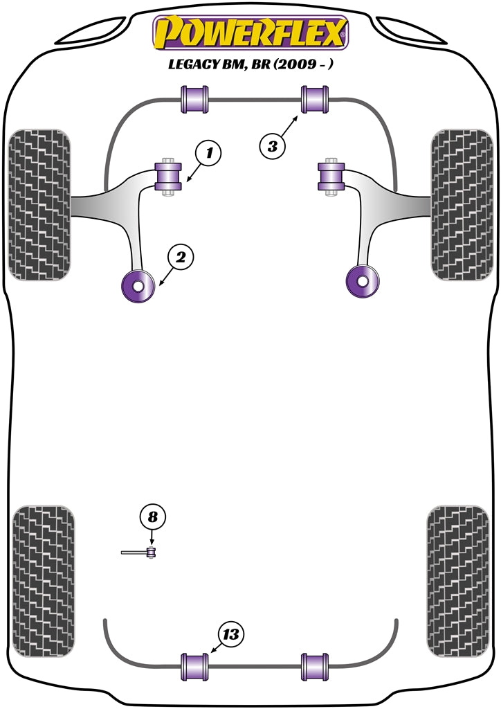Subaru Rear Anti Roll Bar Bush 16mm