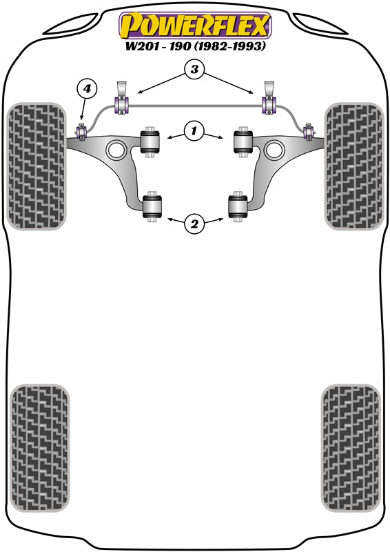 Mercedes-Benz Front Anti Roll Bar To Link Arm Bush 18mm
