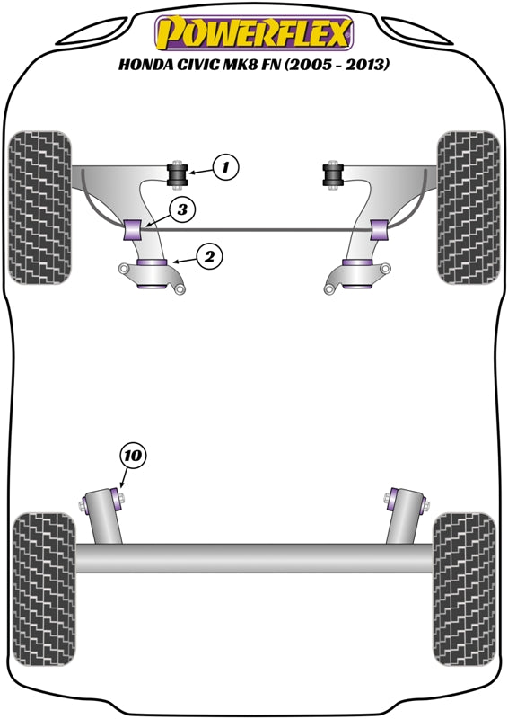 Honda Rear Beam Mounting Bush