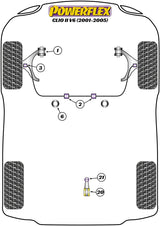 Renault Clio Front Anti Roll Bar Inner Bush 28mm
