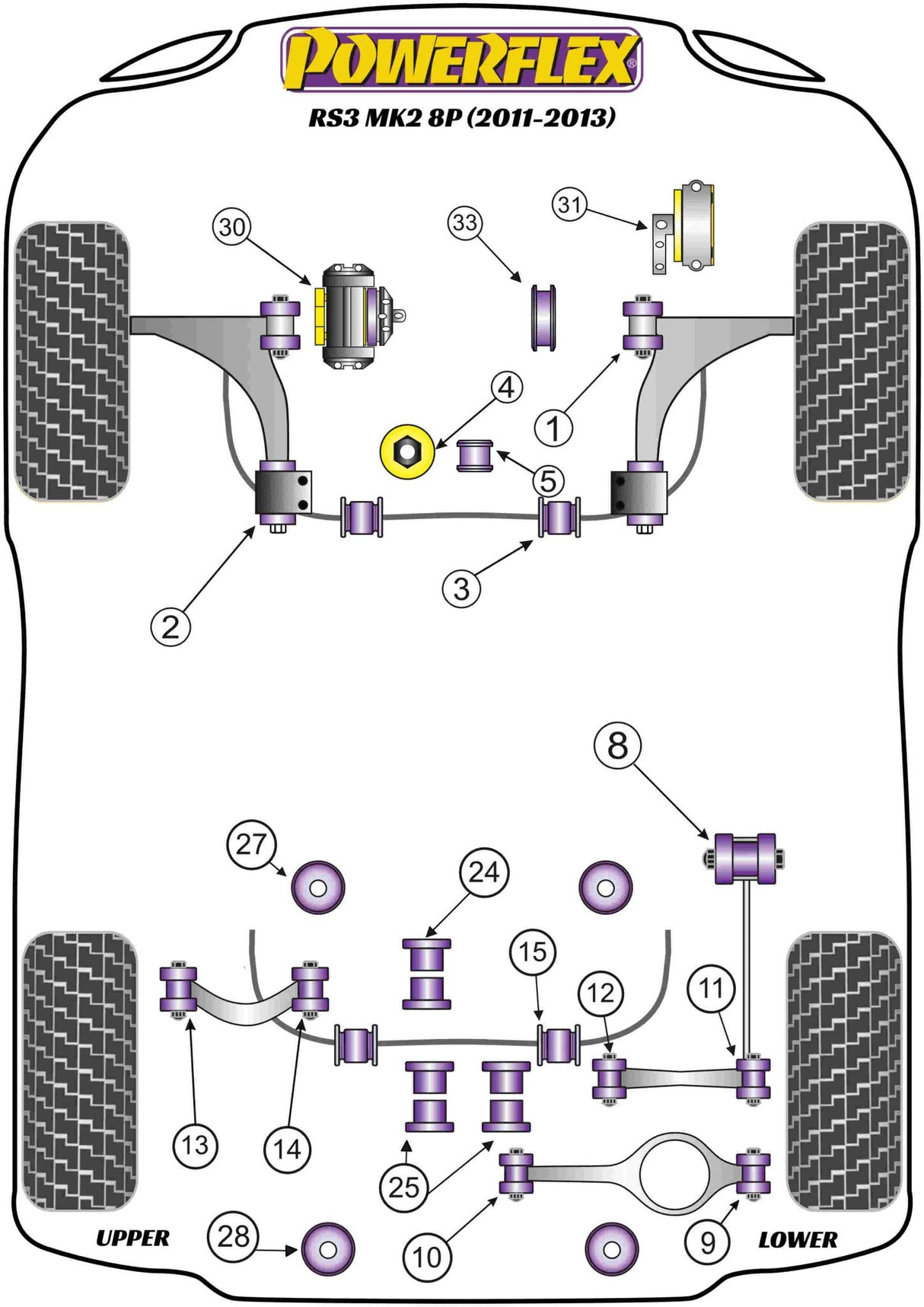 Lower Engine Mount Insert (Large) Track