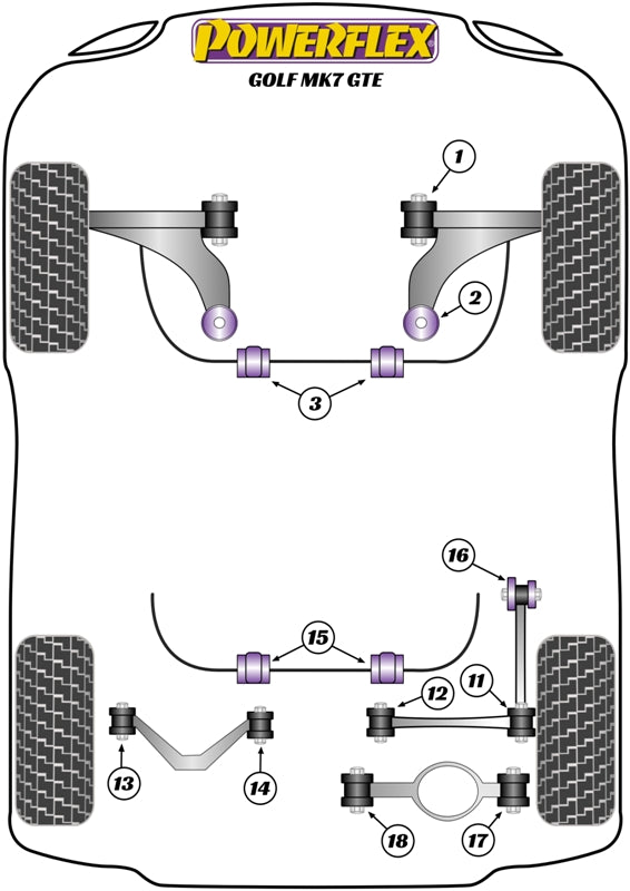 Front Lower Engine Mount Hybrid Bush (Large) - Road