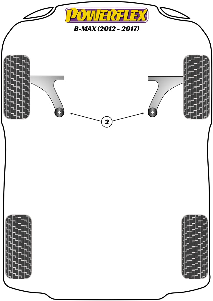 Front Wishbone Rear Bush, Caster Adjustable