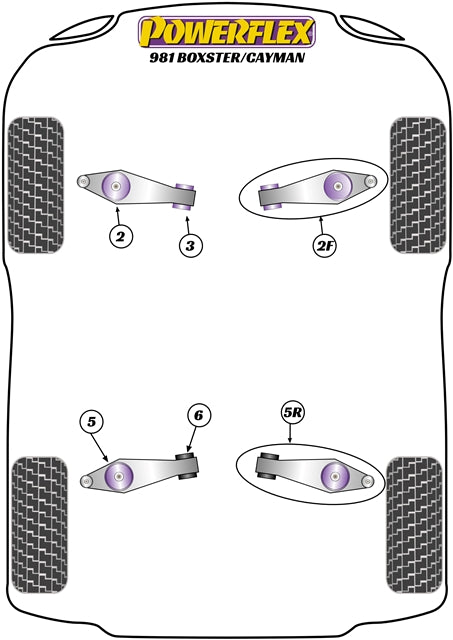 Porsche Track Control Arm & Bush Kit