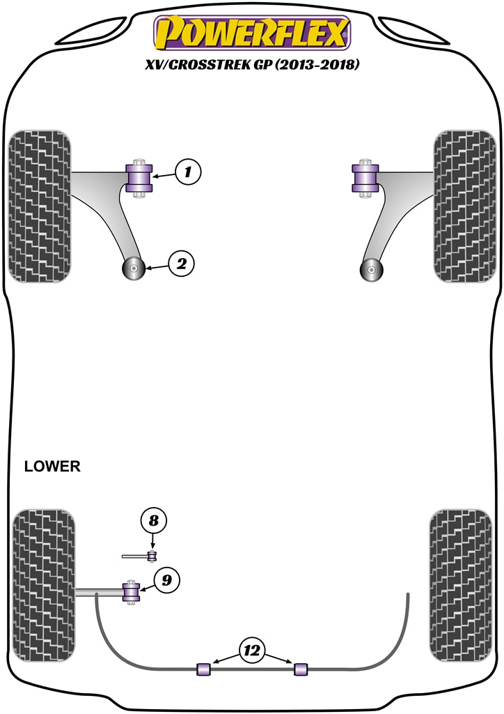 Subaru Rear Anti Roll Bar Bush 16mm