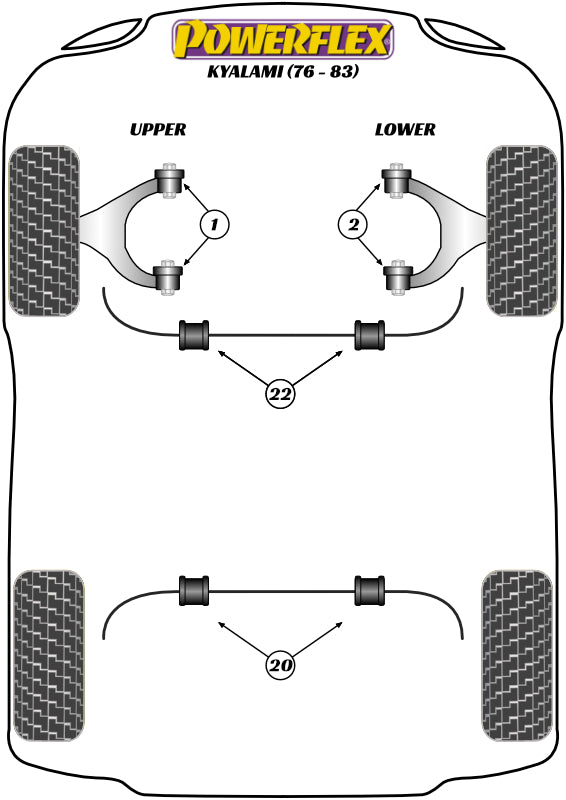 Rear Anti-Roll Bar Bush 20mm