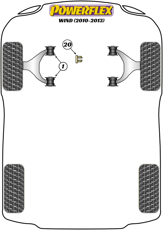 Renault Front Upper Right Engine Mount Insert