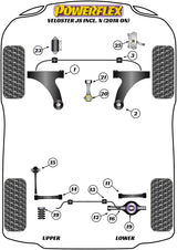 Rear Upper and Lower Spring Isolator Pads