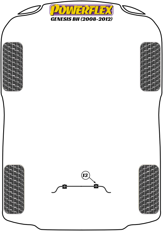 Rear Anti Roll Bar Bush 19.3mm