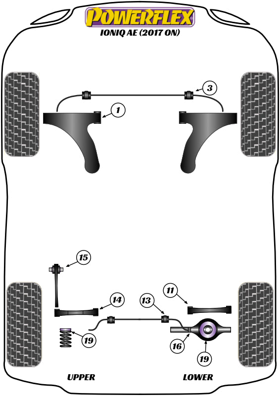 Rear Upper and Lower Spring Isolator Pads