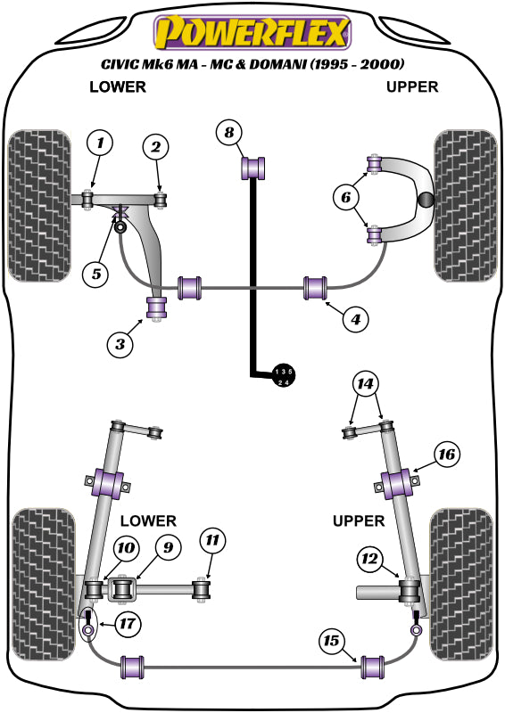 Rear Anti Roll Bar Link Kit