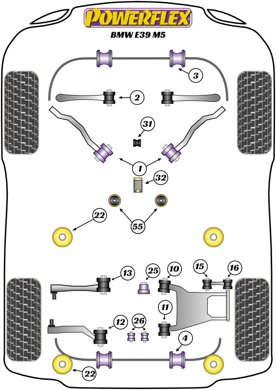 BMW 5 Series Rear Diff Front Mounting Bush