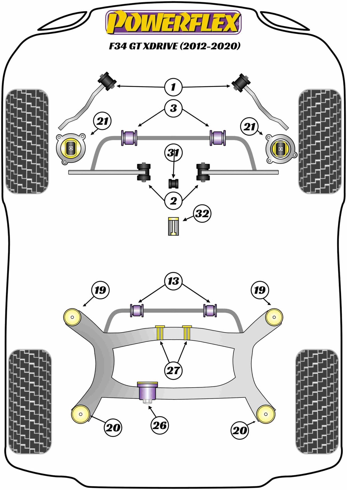 BMW Rear Diff Front Bush Insert