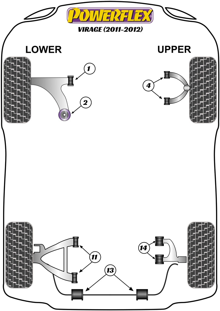 Aston Martin Rear Lower Wishbone Bush