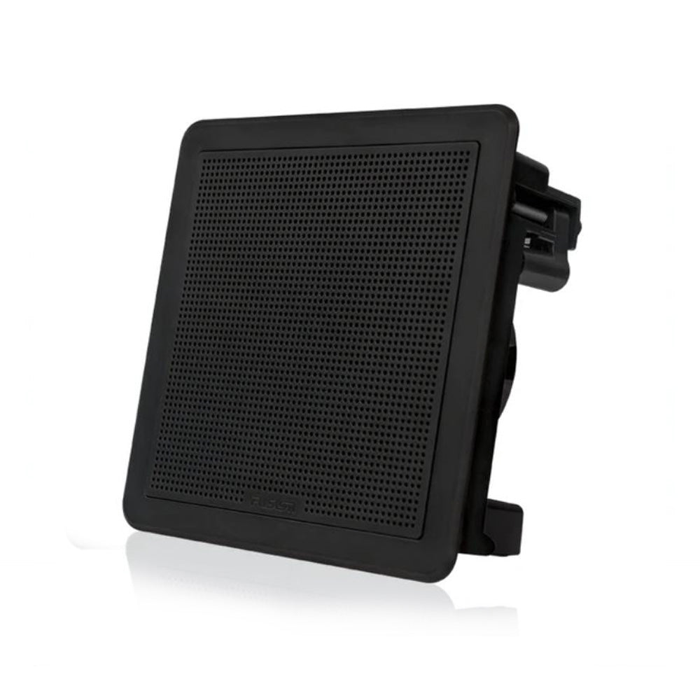 FUSION  7.7" 200W FM SERIES  FLUSH MOUNT MARINE SQUARE BLACK SPEA - 010-02300-11