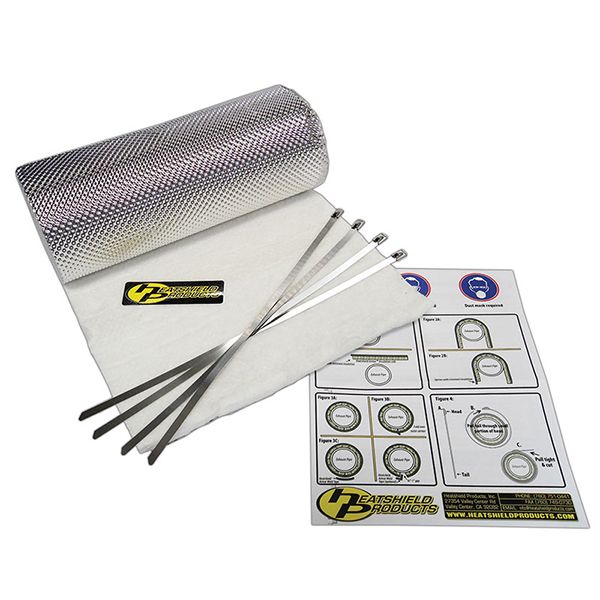 HEATSHIELD ARMOUR HOT PIPE KIT 1/2" 300MM X 900MM + TIES - 176001