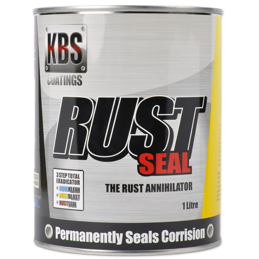 KBS RUSTSEAL RUST PREVENTIVE COATING GLOSS BLACK 1 LITRE - 4401