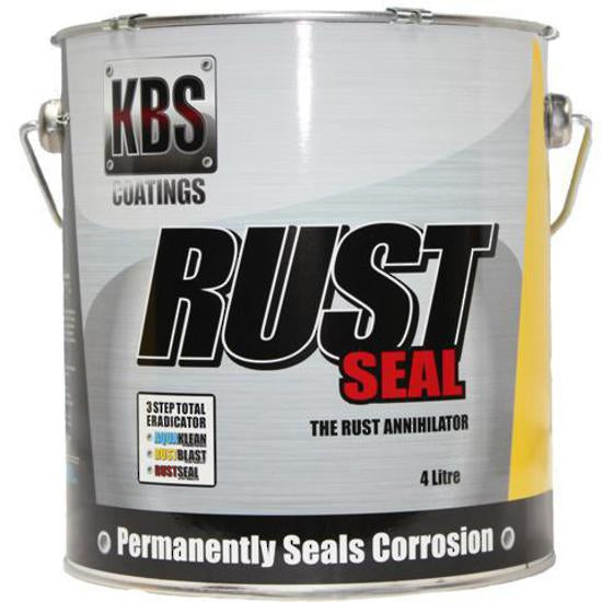 KBS RUSTSEAL RUST PREVENTIVE COATING GLOSS BLACK 4 LITRE - 4501