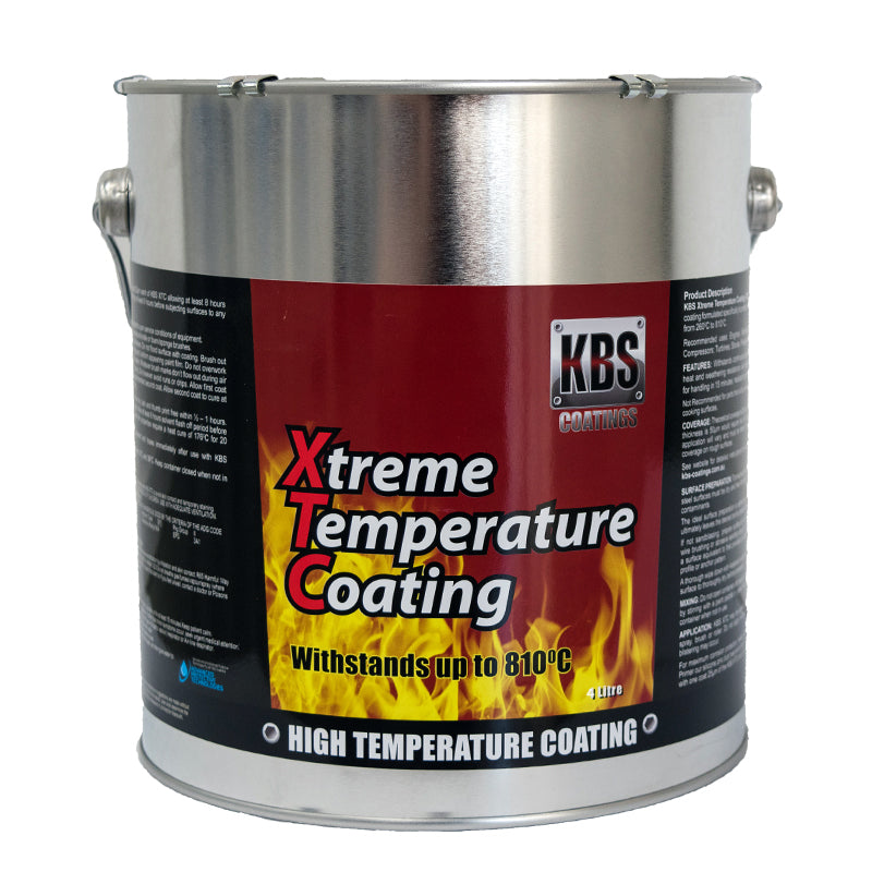 KBS XTC XTREME TEMP COATING SATIN BLACK 4 LITRE - 6851