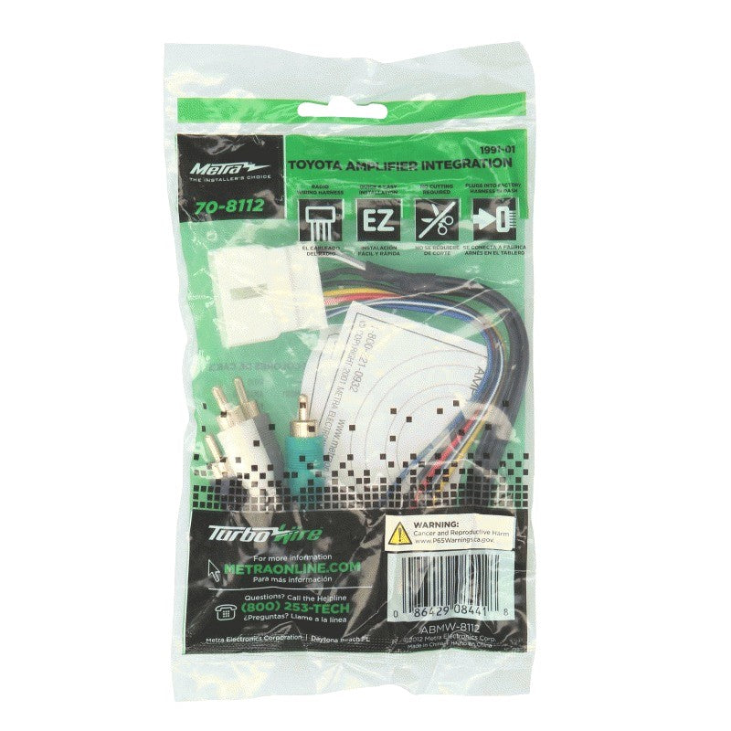 AMPLIFIED HARNESS TOYOTA 1992 - 2001 AMP RETENTION 15 PIN PLUG - 70-8112