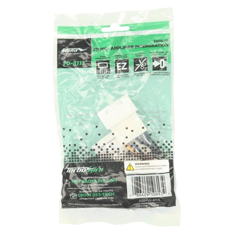 AMPLIFIER HARNESS TOYOTA  LEXUS 1998 - 2007 20 PIN PLUG - 70-8113