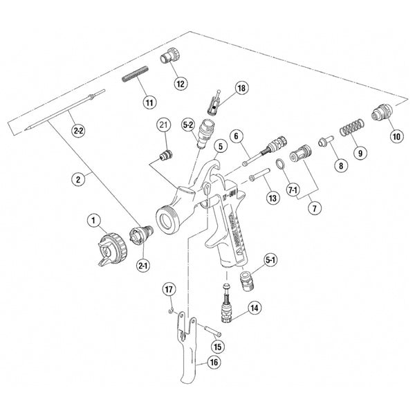 IWATA NEEDLE / NOZZLE SET 1.3MM FOR W400 - 93611740