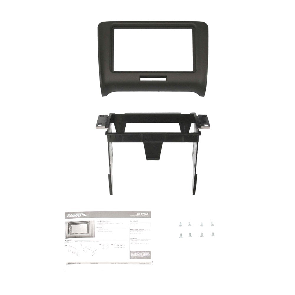 FITTING KIT AUDI TT 2006 - 2015 DOUBLE DIN (BLACK) - 95-9114B