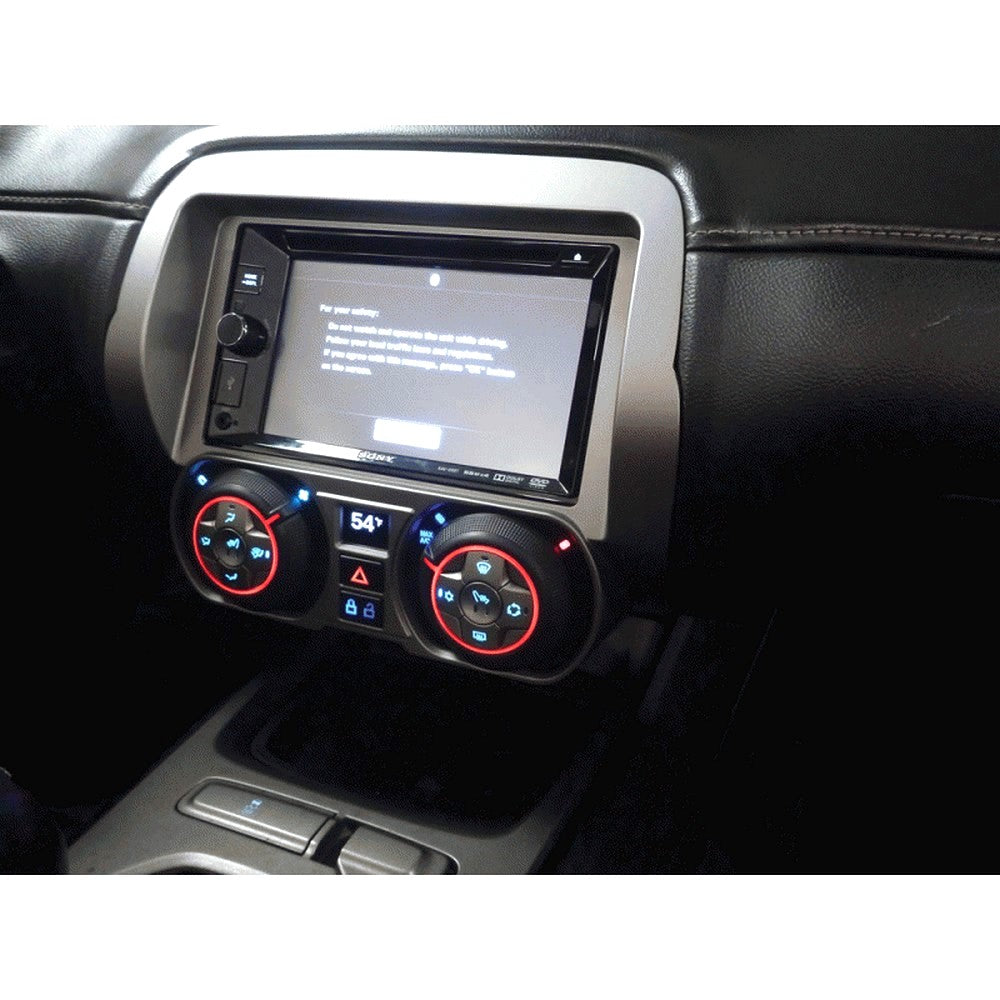 FITTING KIT CHEVROLET CAMARO 2010 - 2015 DIN & DOUBLE DIN (SILVER) - 99-3028S