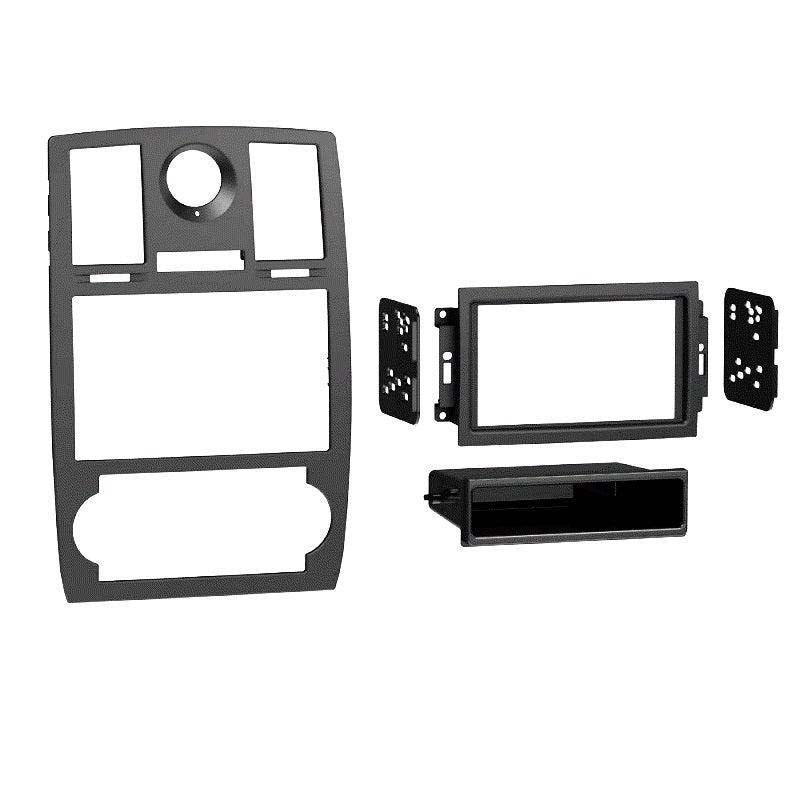 FITTING KIT CHRYSLER 300C 2005 - 2008 DIN & DOUBLE DIN (BLACK) - 99-6516B