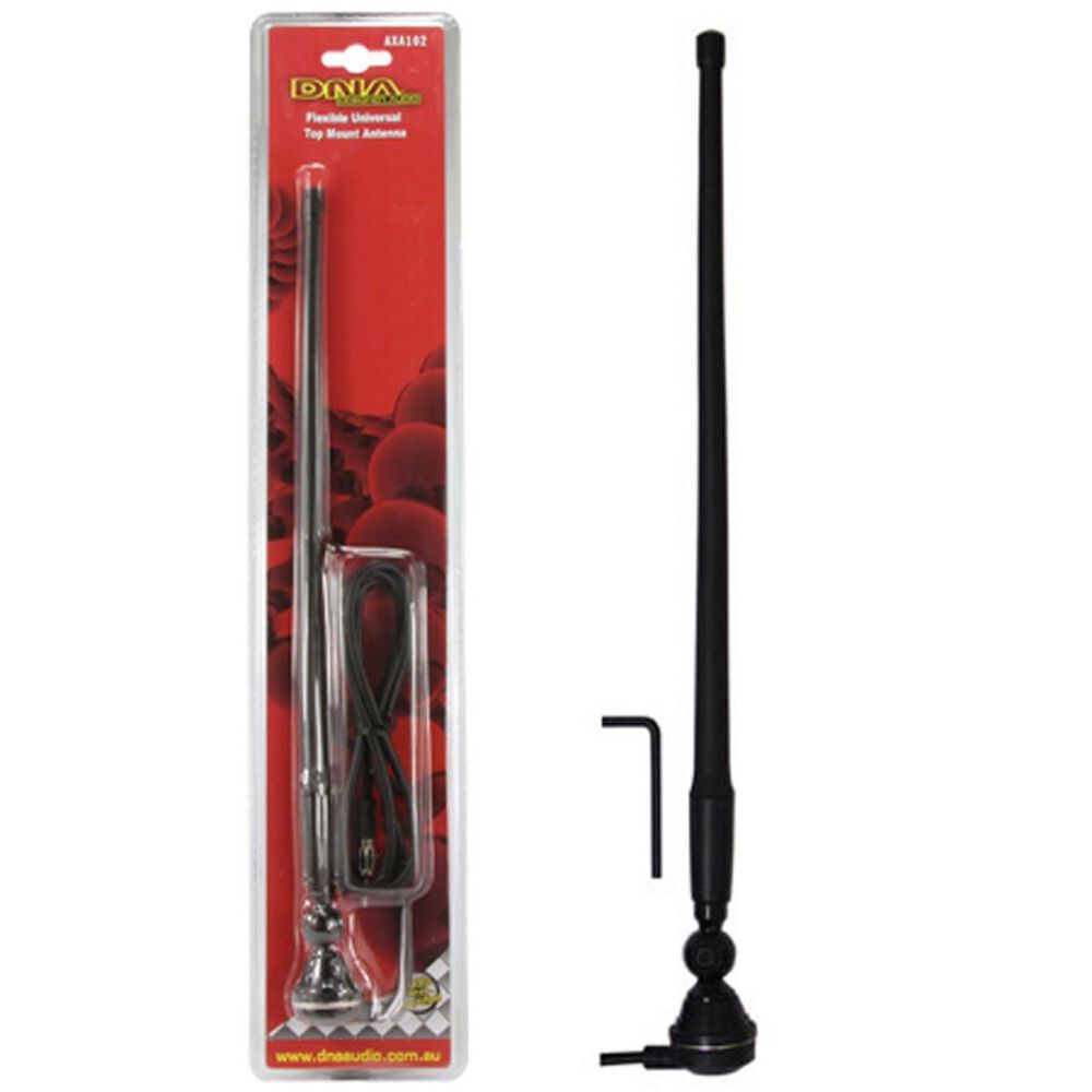 AERIAL UNIVERSAL 360MM AM/FM BLACK FLEXIABLE WHIP - AXA102B