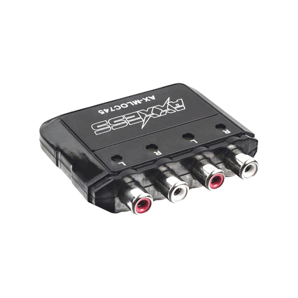 LINE OUT CONVERTER MINI 80W 4 CHANNEL SPEAKER TO RCA WITH AMP TURN  - AXLOC4M-80