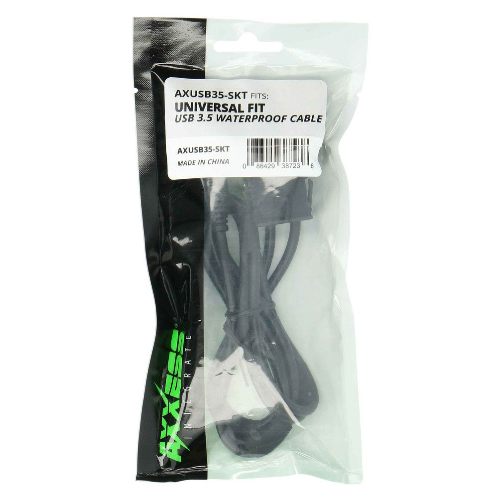 USB EXTENSION & 3.5MM AUX WITH COVER - AXUSB35-SKT