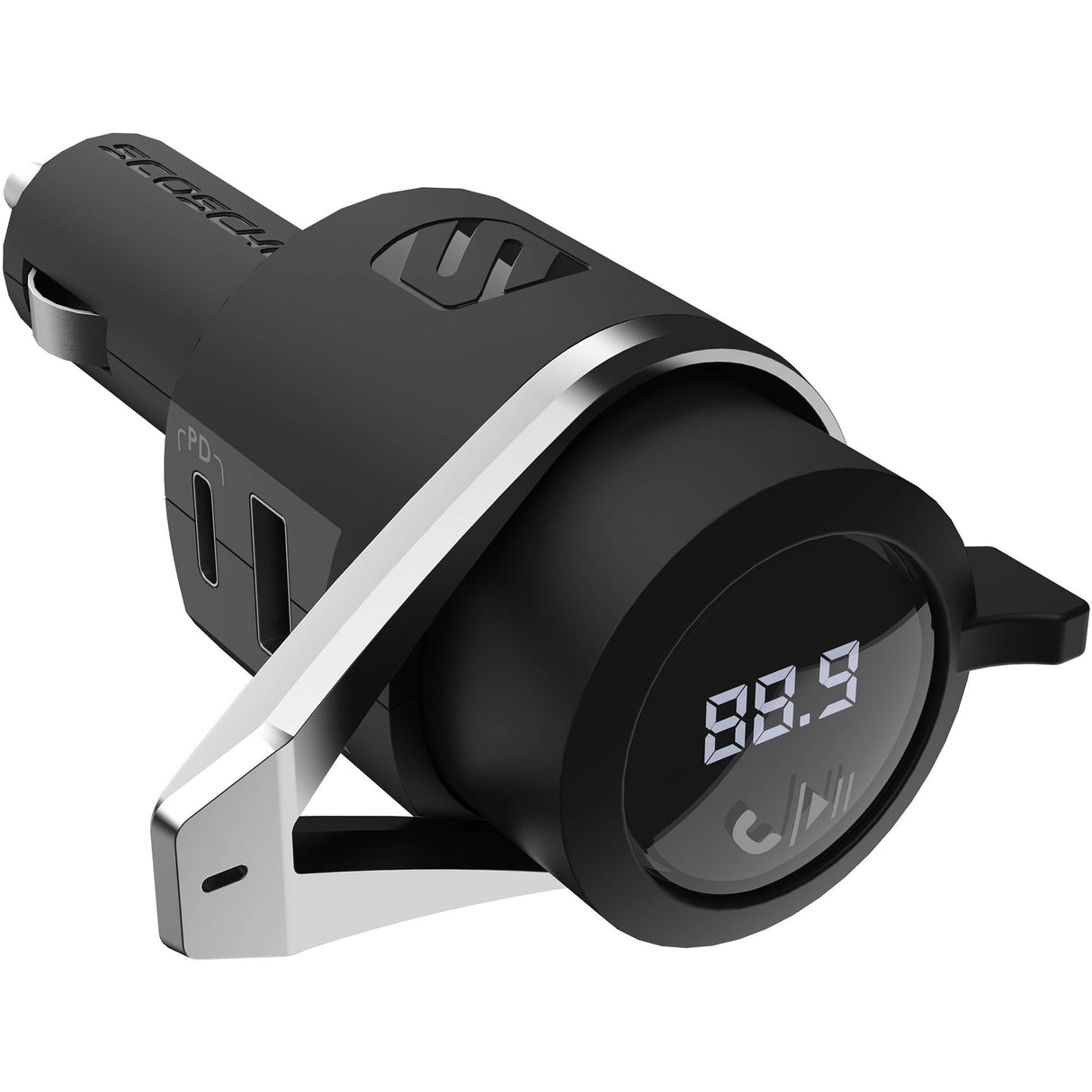 SCOSCHE BLUETOOTH FM TRANSMITTER WITH 15W USB-C AND USB CHARGER - BTFMPD3SR-SP