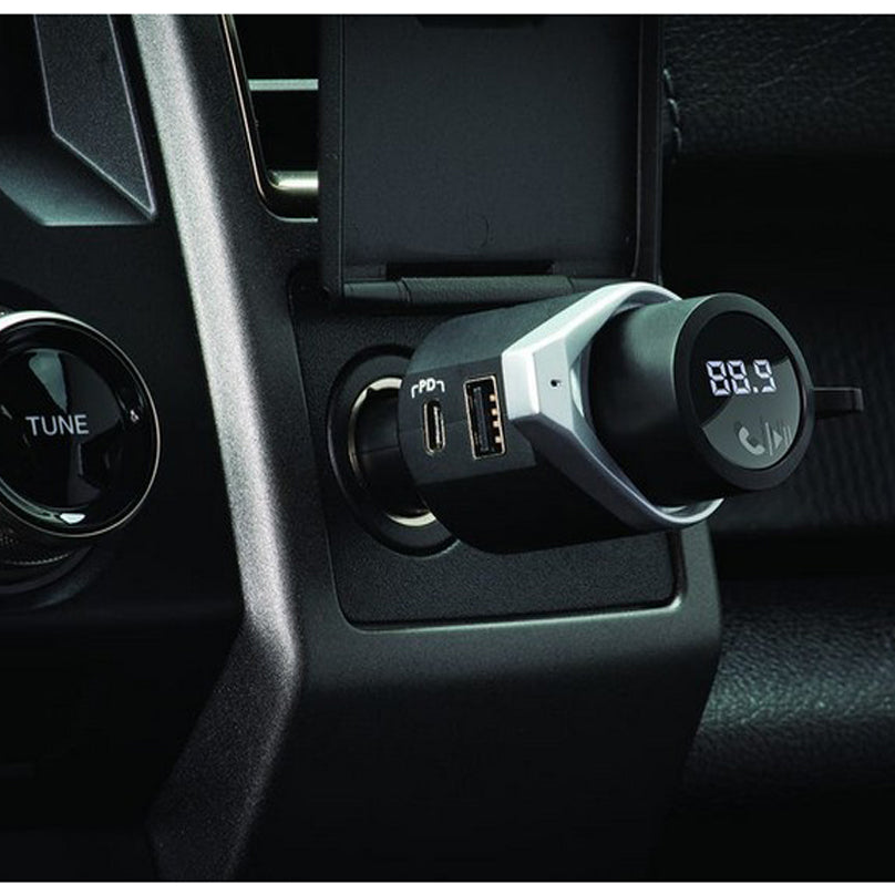 SCOSCHE BLUETOOTH FM TRANSMITTER WITH 15W USB-C AND USB CHARGER - BTFMPD3SR-SP