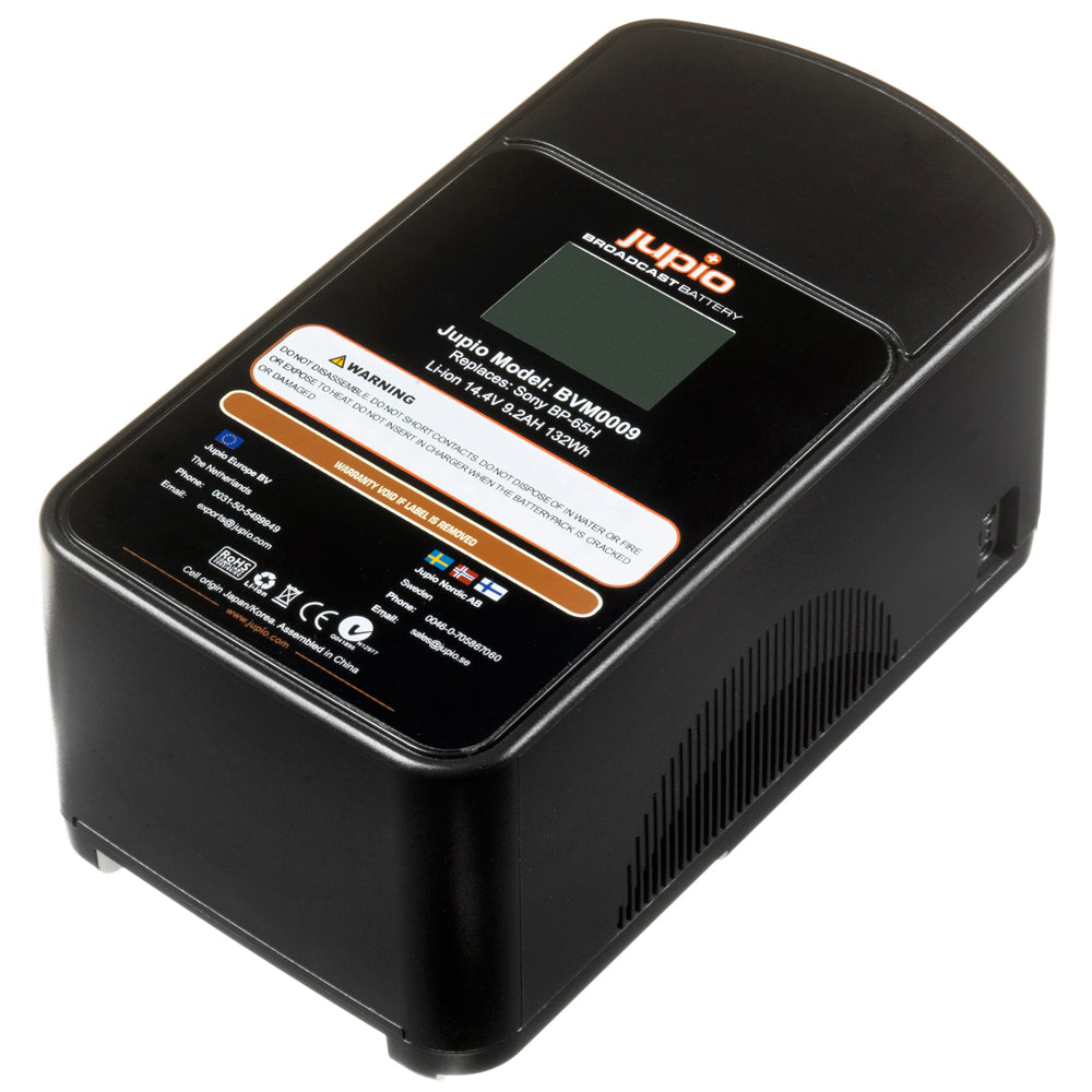 V-MOUNT BATTERY 14.4V LCD DISPLAY D-TAP & USB 5V OUTPUT 132 WH / 9200M - BVM0009