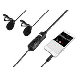 BOYA DUAL LAVALIER MIC FOR SMARTPHONES AND DSLR - BY-M1DM