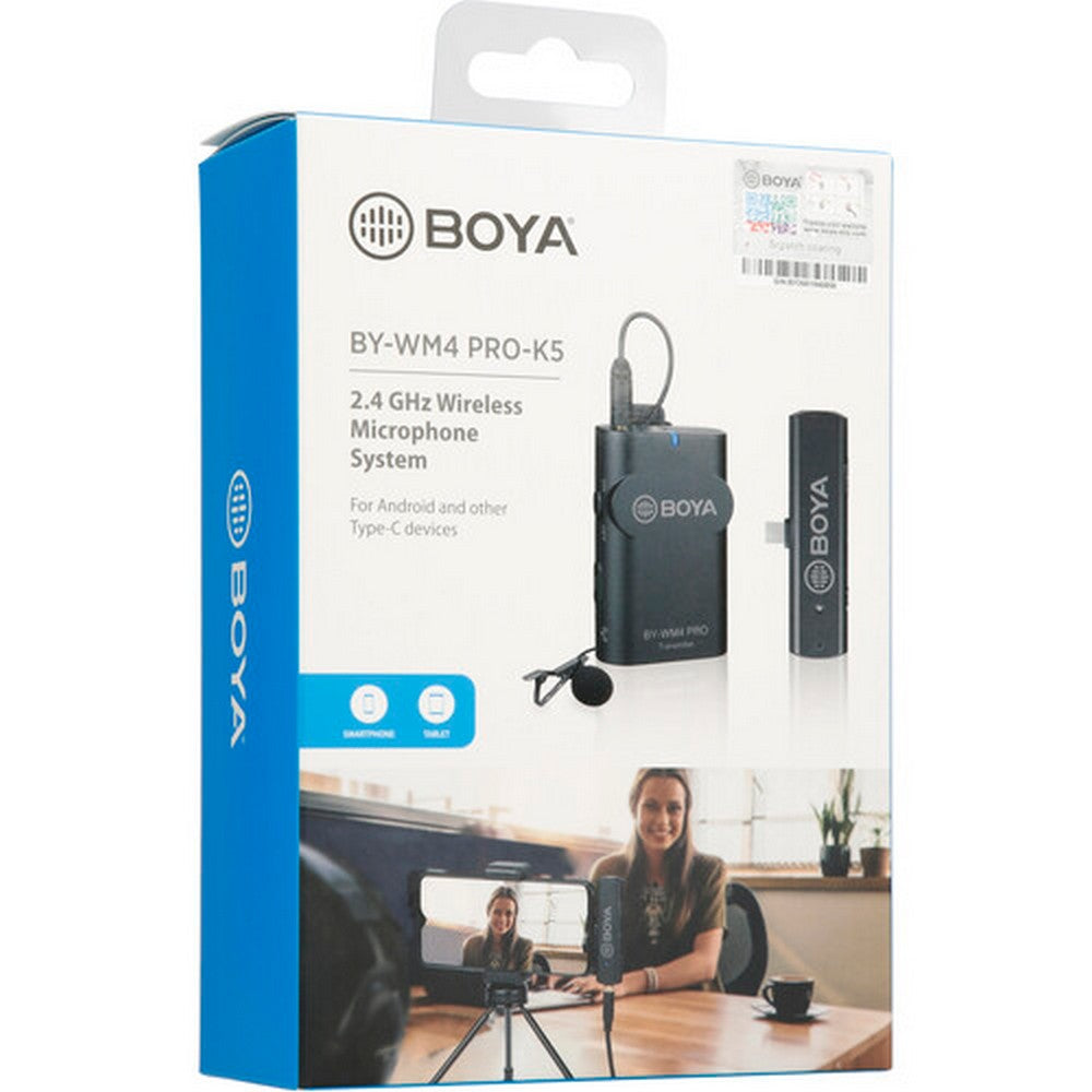 BOYA WIRELESS MIC KIT FOR ANDROID 1+1 - 2.4GHZ - BY-WM4PRO-K5