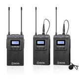 BOYA UPGRADED UHF DUAL CHANNEL WIRELESS MIC SYSTEM - BY-WM8PRO-K2