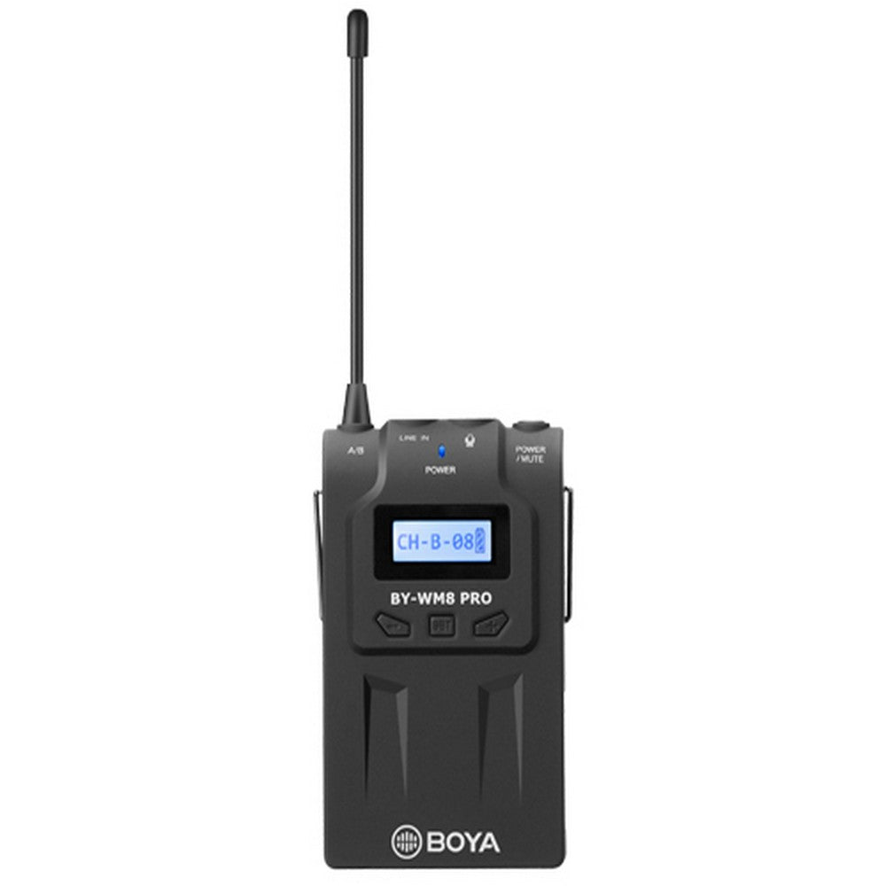 BOYA UPGRADED UHF DUAL CHANNEL WIRELESS MIC SYSTEM - BY-WM8PRO-K2